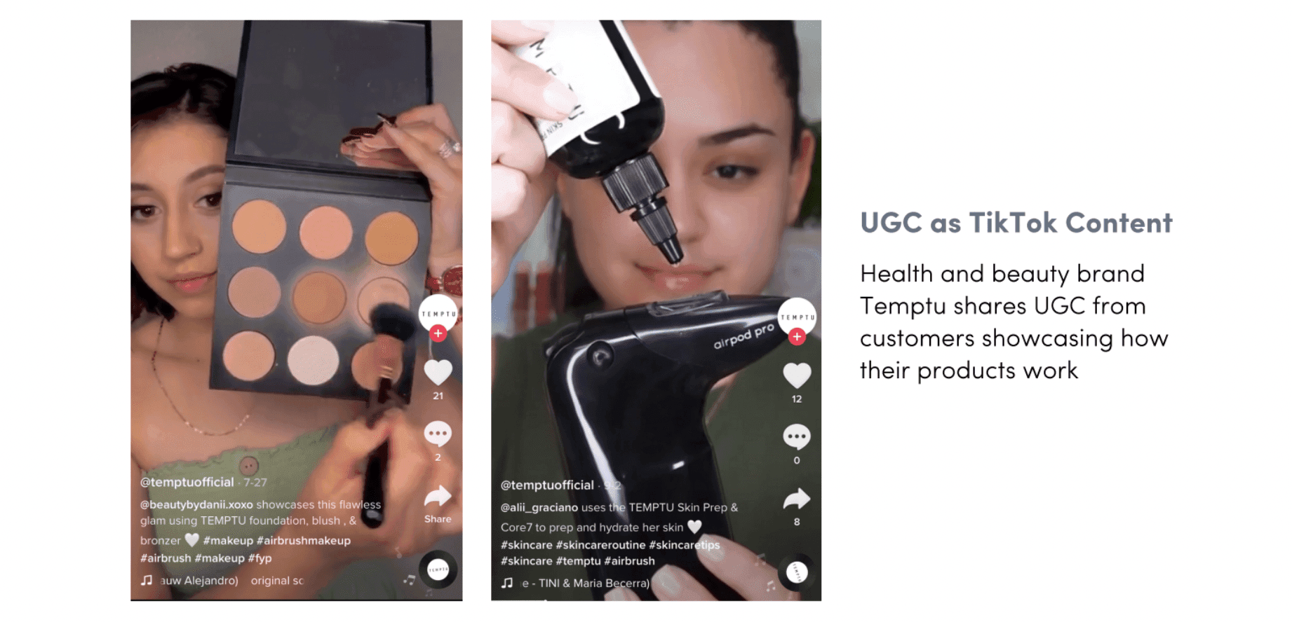 Temptu consistently shares how fans use its products to create their looks.