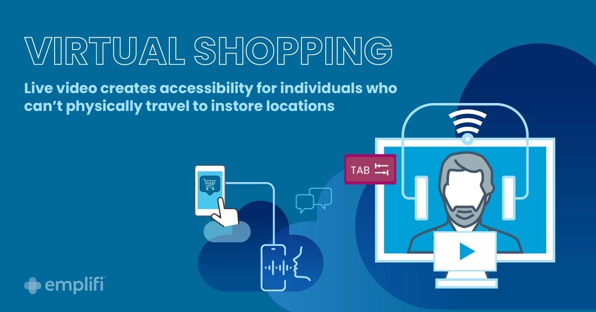 Graphic: Live video shopping platform connects shoppers with a means to ask questions, view demos, and interact with associates while not physically going into stores.