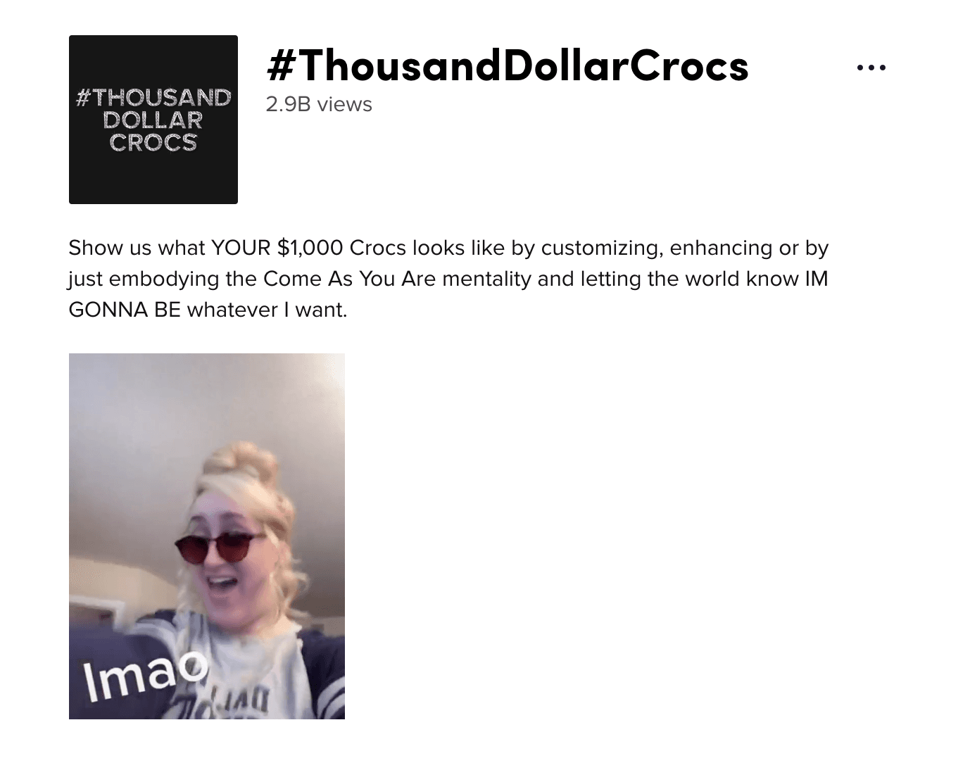 #ThousandDollarCrocs