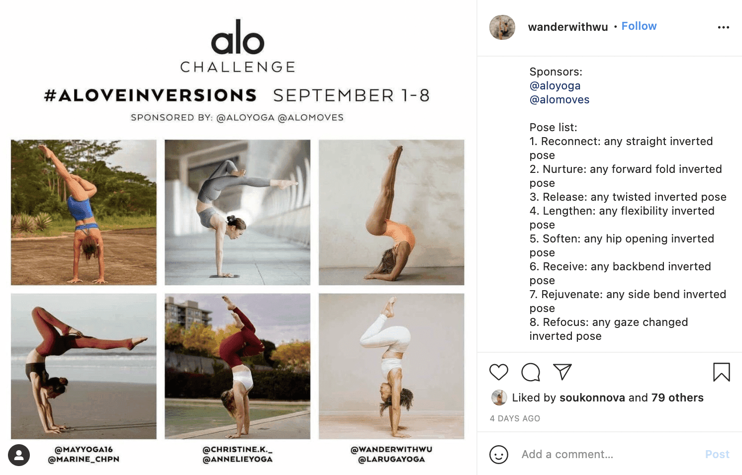 Alo Yoga influencer marketing example