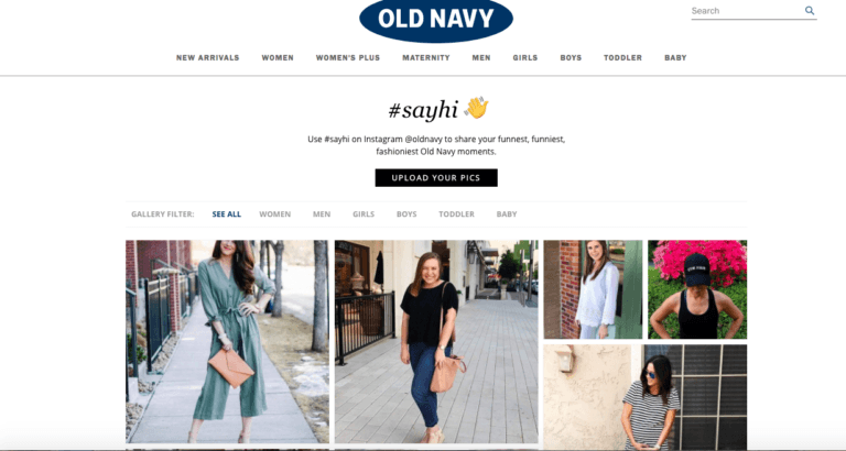 Old Navy_Shoppable UGC Gallery