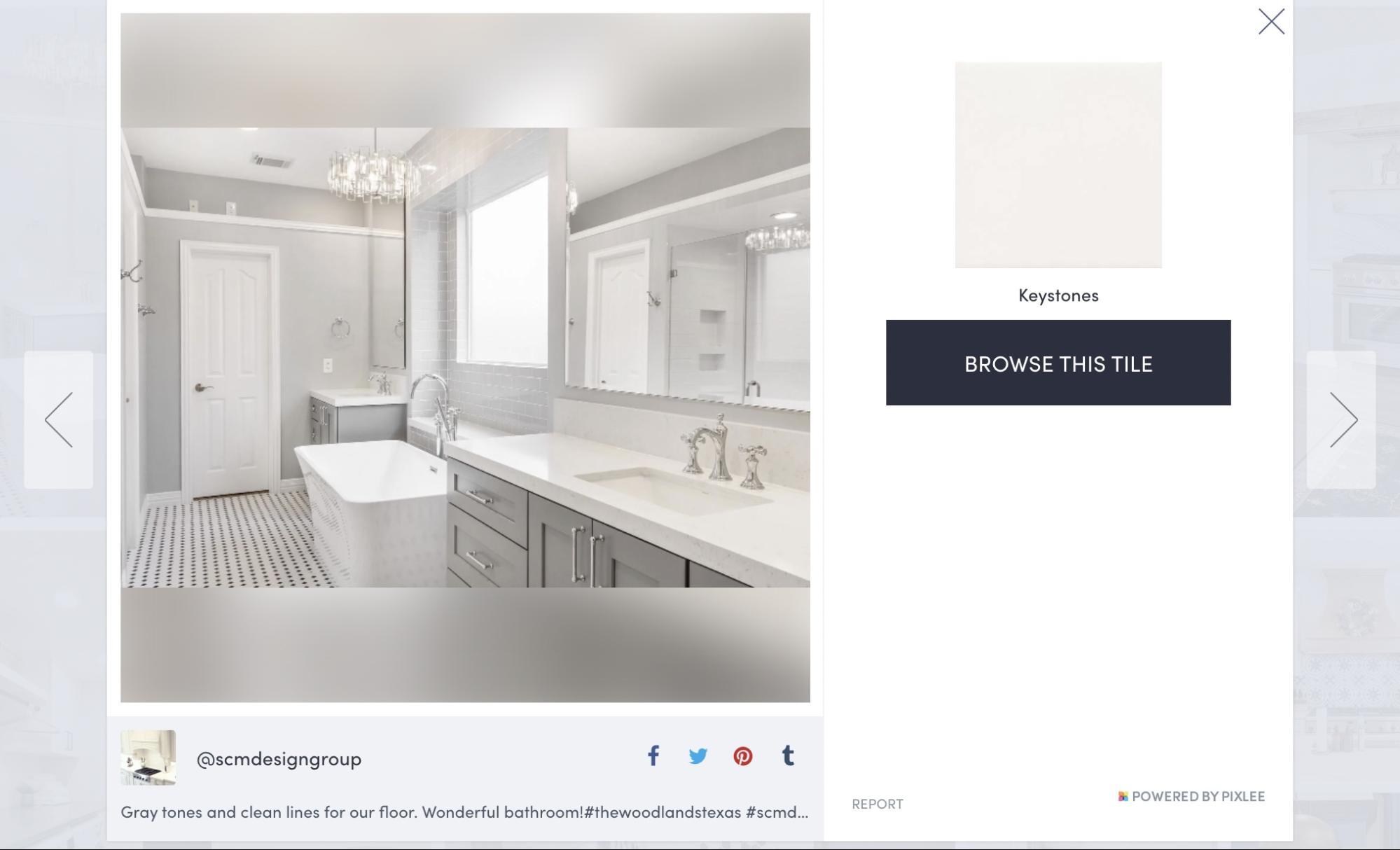 Tile and stone manufacturer Daltile discovers individuals and agencies using its products, and then showcases their community’s content on social media and on its website in a shoppable gallery.