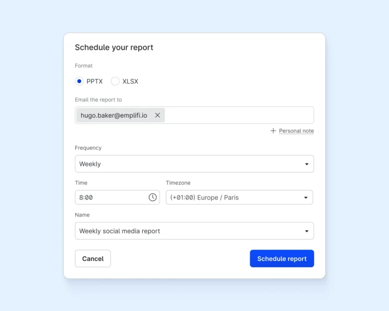 Emplifi Unified Analytics social media analytics reporting