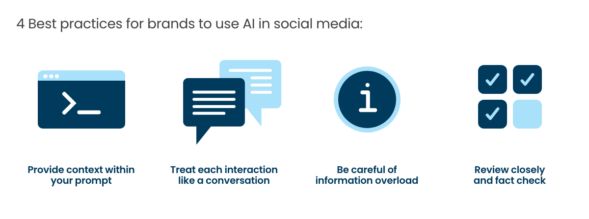 4 best practices for brands to use AI in social media