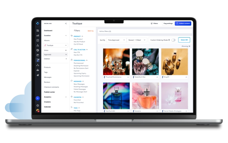 Screen capture of Emplifi UGC