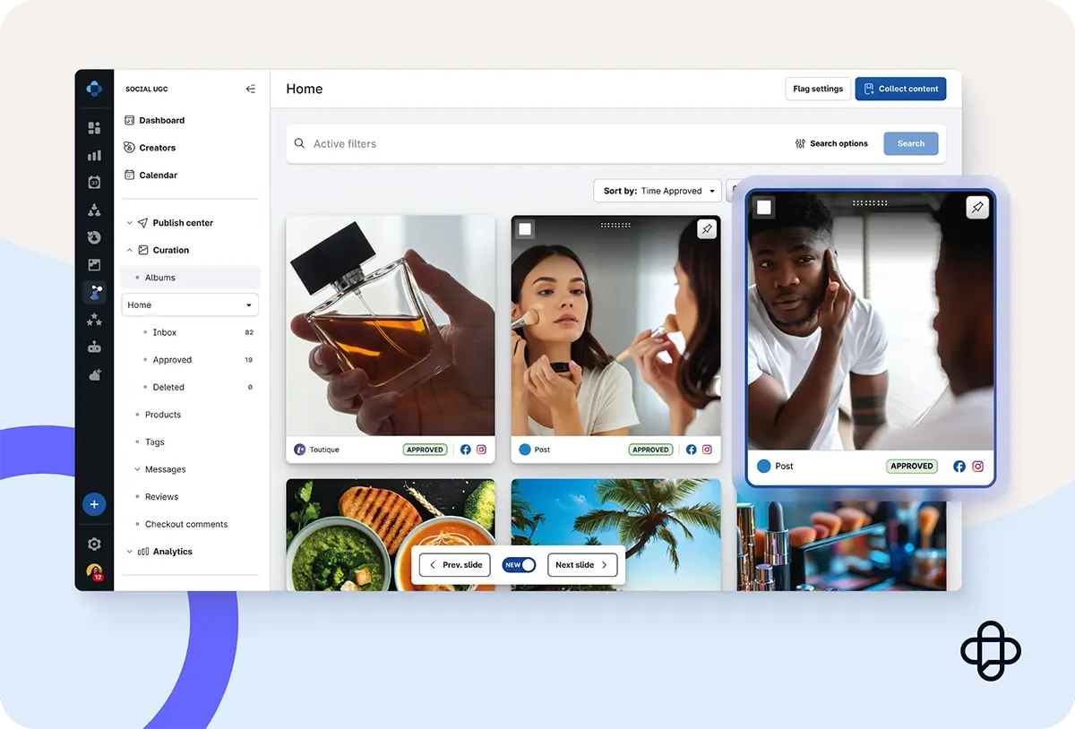 Curation of UGC content using the Emplifi platform