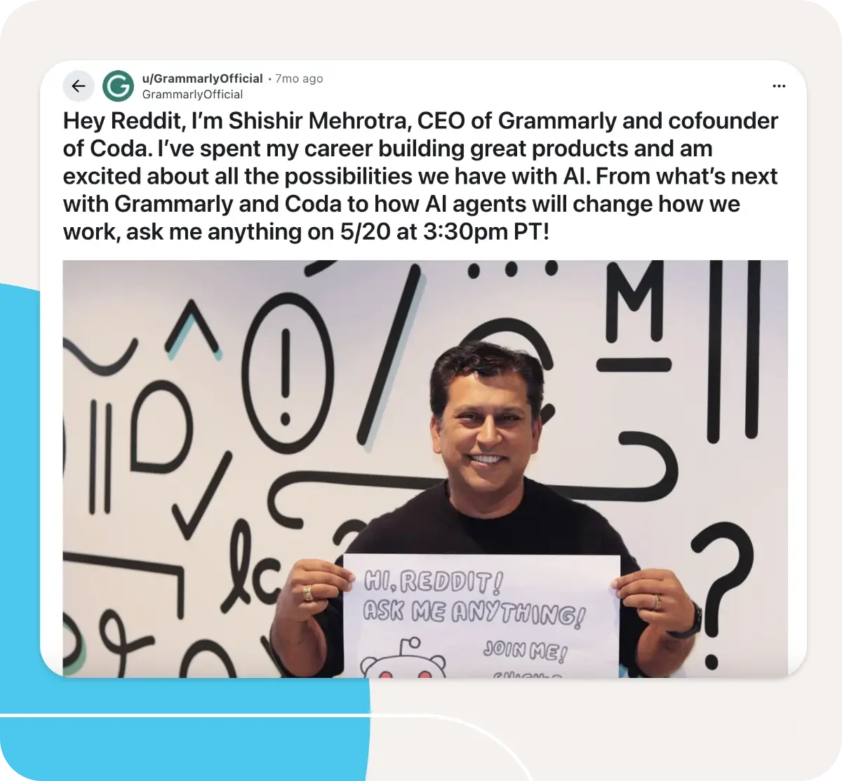 Grammarly CEO doing AMA on Reddit
