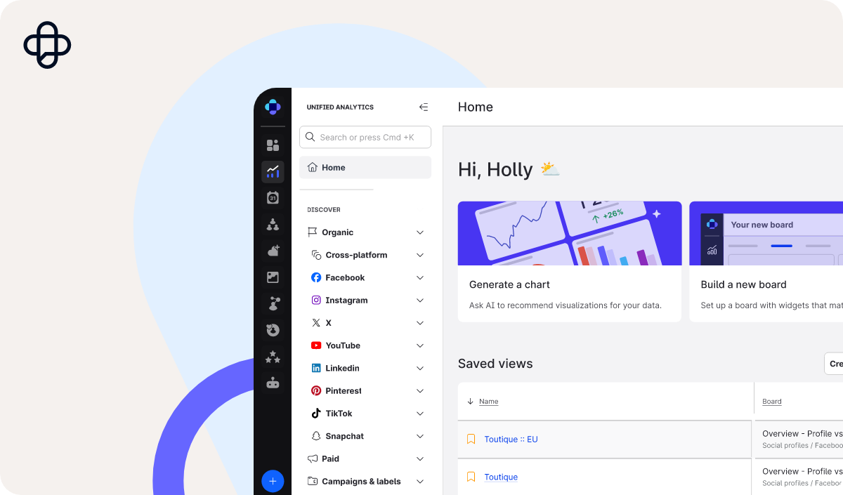 Emplifi unified analytics dashboard