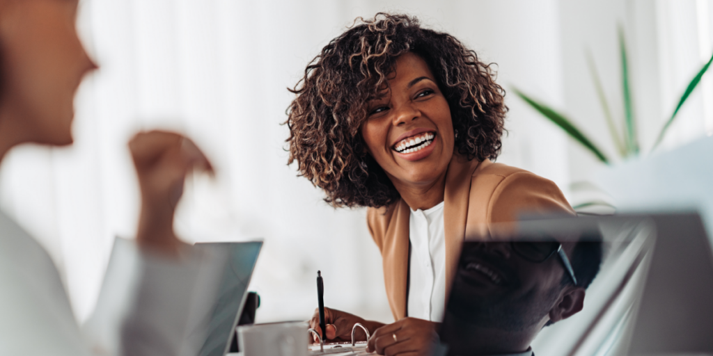Woman working on her social media strategy for beauty brands