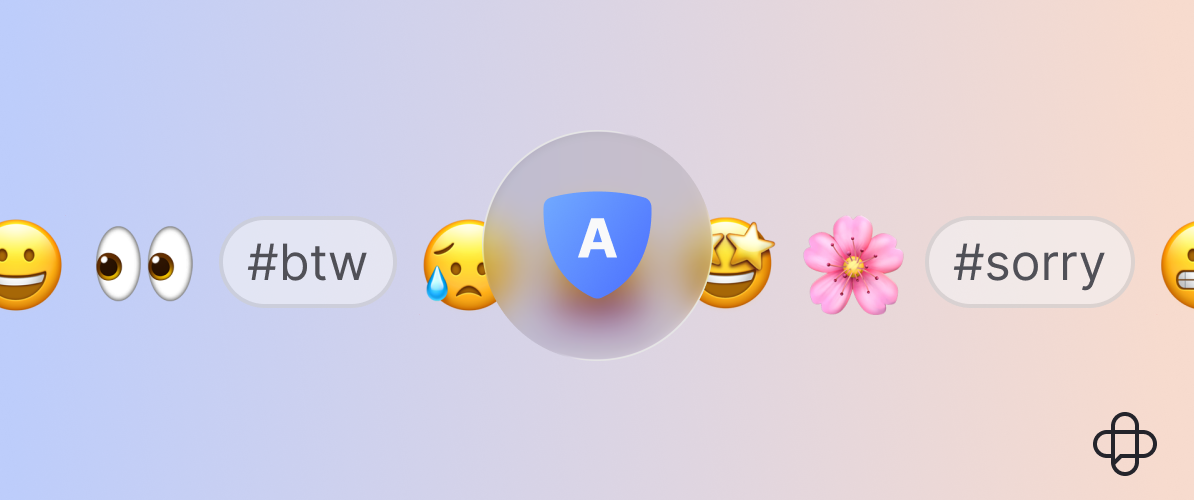 Refreshed Agent Chat widget with emoji and hashtag reply options