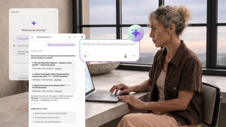 Fuel AI chat panel answering 